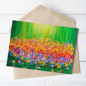 Whisper of spring - A Flowery Art Greeting Card
