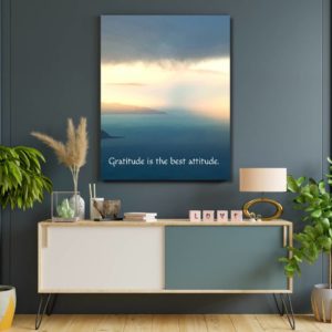 Gratitude is the best attitude. - Inspirational poster