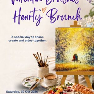Valentine Brushes & Hearty Brunch - Painting Workshop